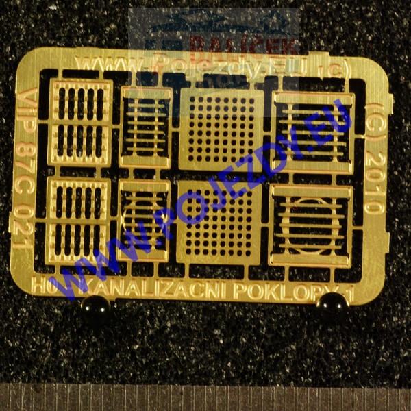 H0 - Kanalizační mříže (8ks)