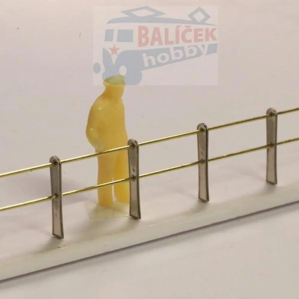 H0 - Ozdobné sloupky zábradlí (2 x 11 sloupků + 2 tyčky)