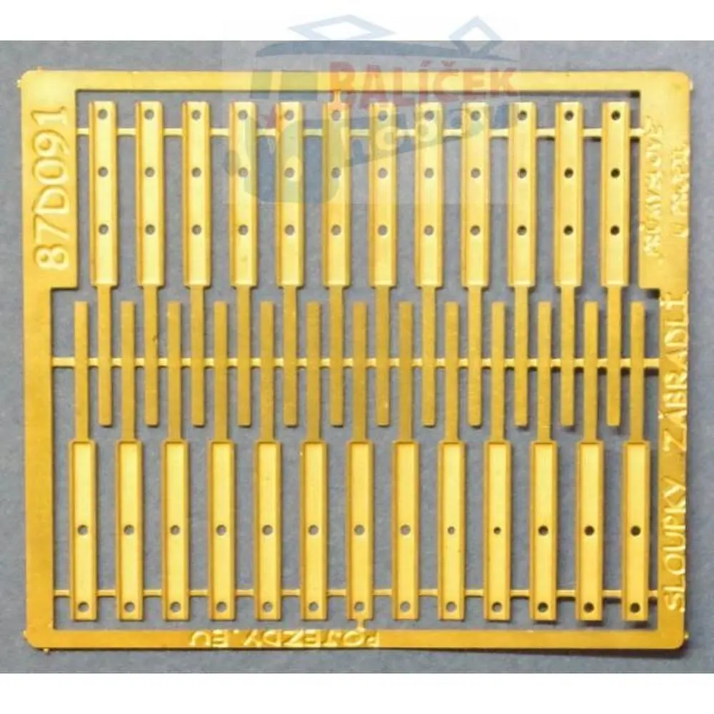 H0 - "U" sloupky zábradlí (12 + 12 ks)