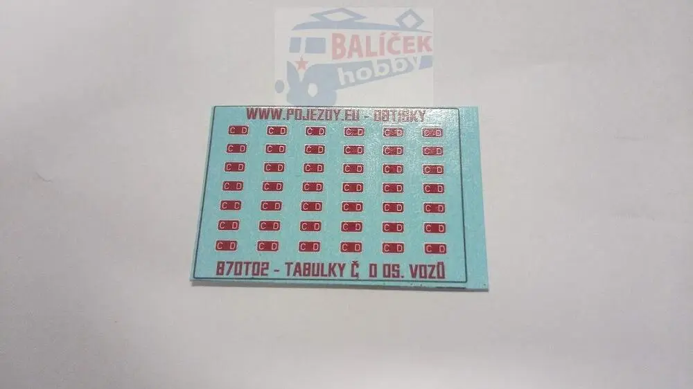 H0 - Logo Č_D 3.2 x 1.65 mm pro os. vozy