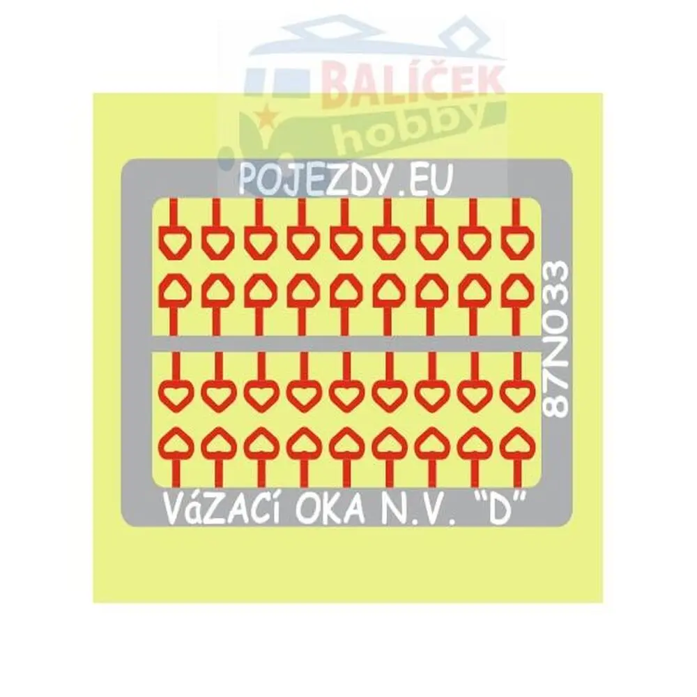 H0 - Vázací oka nákladních vozů