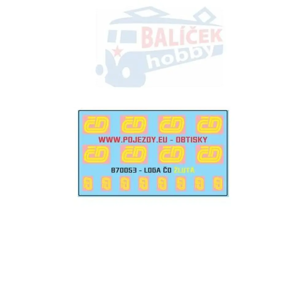 H0 - Logo ČD žluté