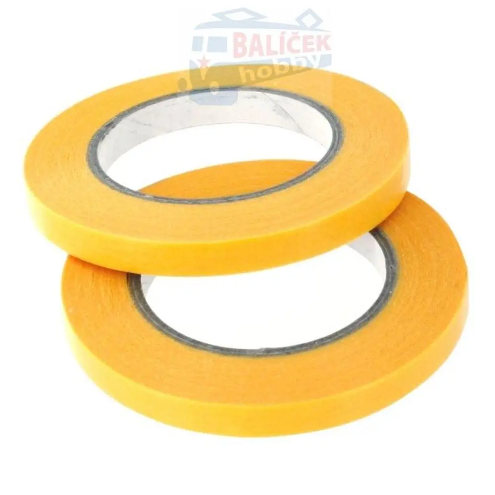 Maskovací páska 6 mm (standardní - žlutá), délka 18 m, 2 ks