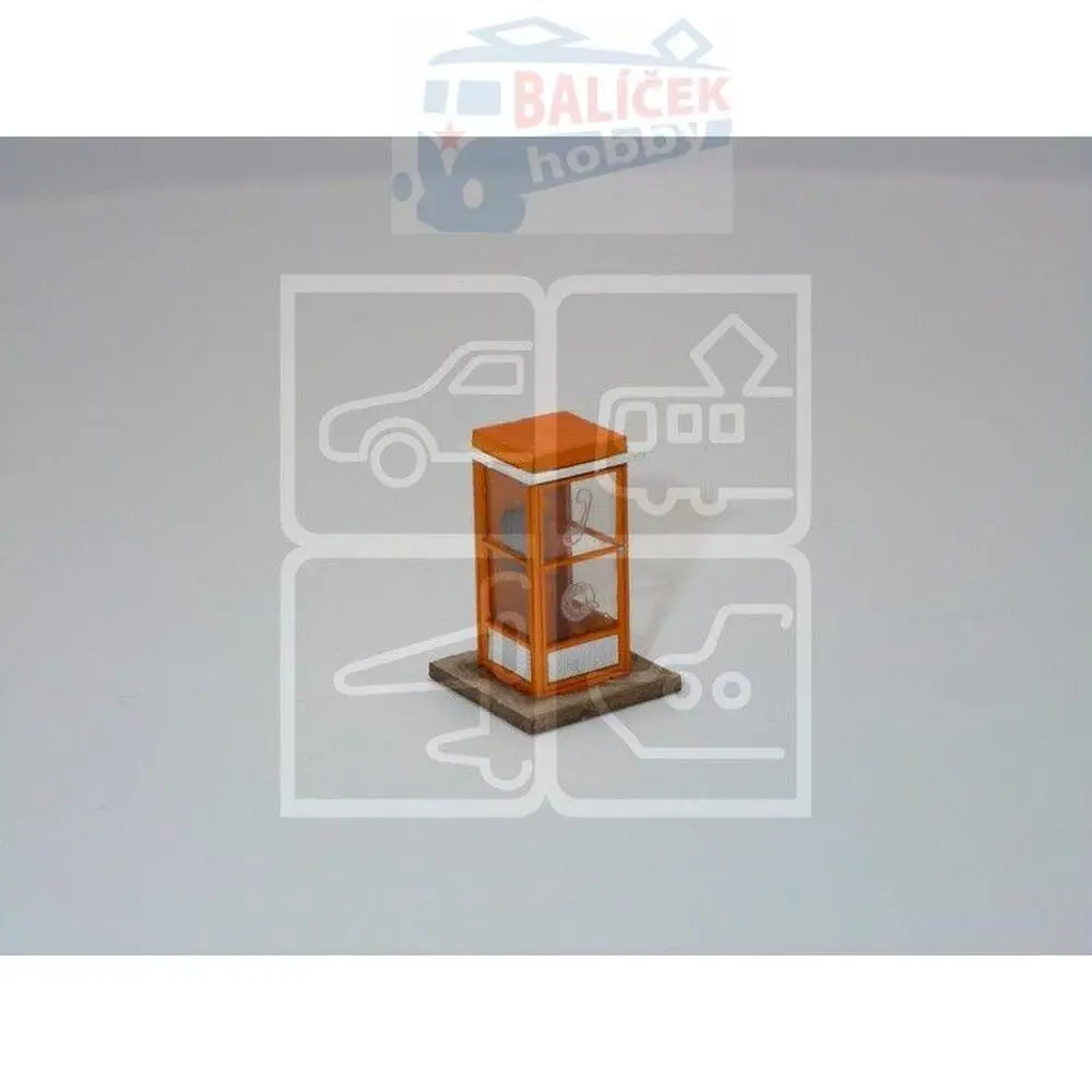 Stav. telefonní budka oranž. N