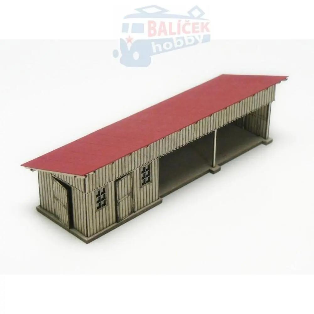  Stav. dřevěná čekárna H0