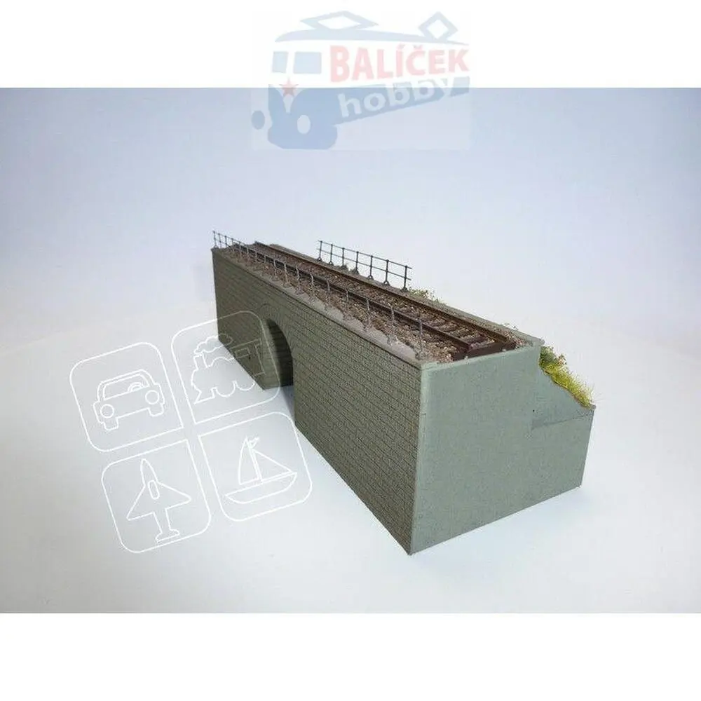 Stav. Propustek s náh.(1kolej.)H0