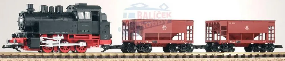 37100 PIKO - Nákladní Start Set BR80 + 2 vozy + ruční ovladač a trafo