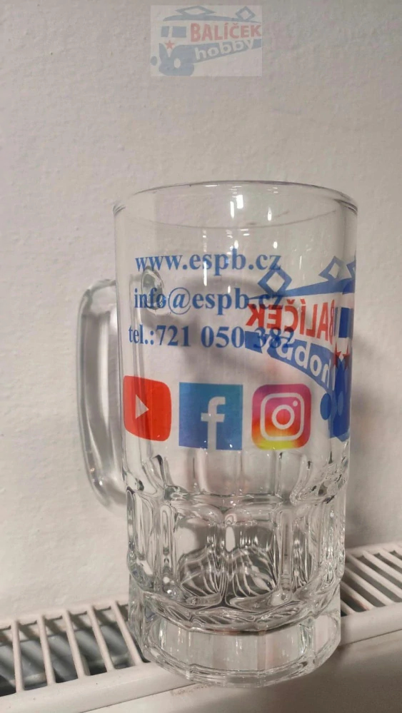 Reklamní půllitr - 0,5l Balíček Hobby - vlastní věnování