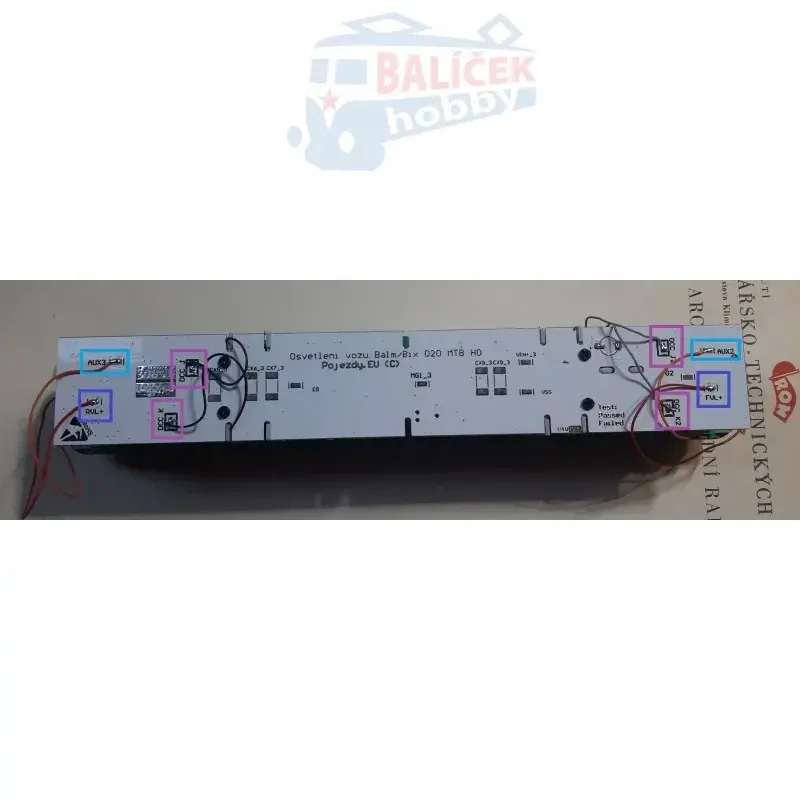 H0 - Balm/BFalm/Bix/BDtx 020 CW - sada pro osvětlení vozu MTB (DCC i analog)