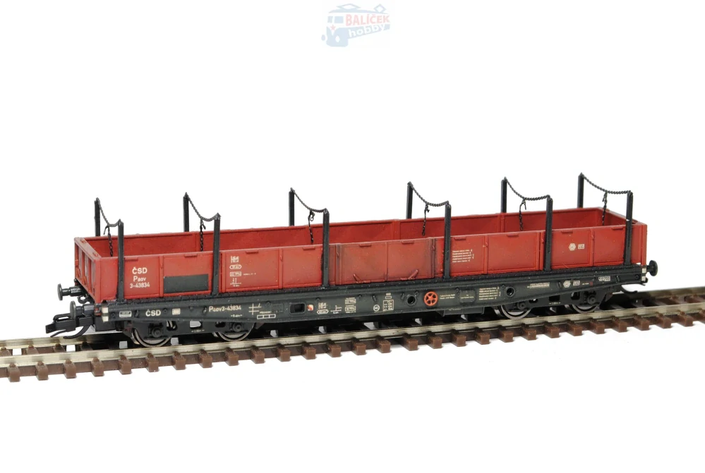 Vysokostěnný vůz Smm/Paov 10 ČSD 1:120