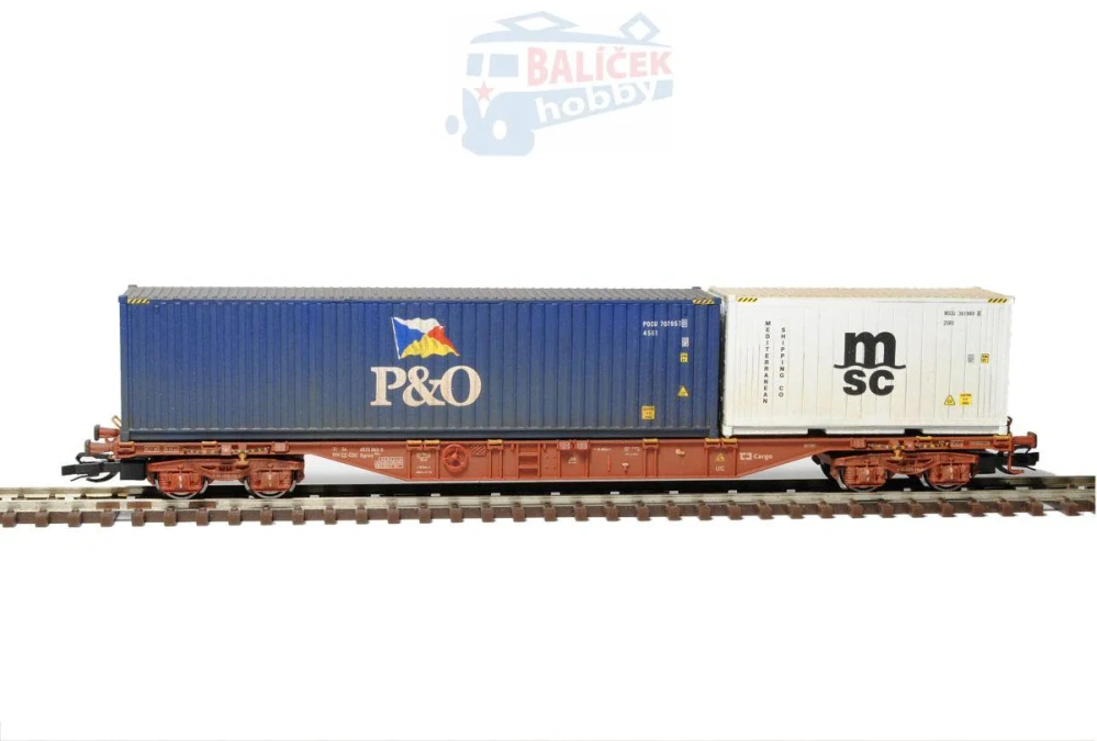 Kontejnerový vůz Sgnss 55 ČD/ČDC 1:120