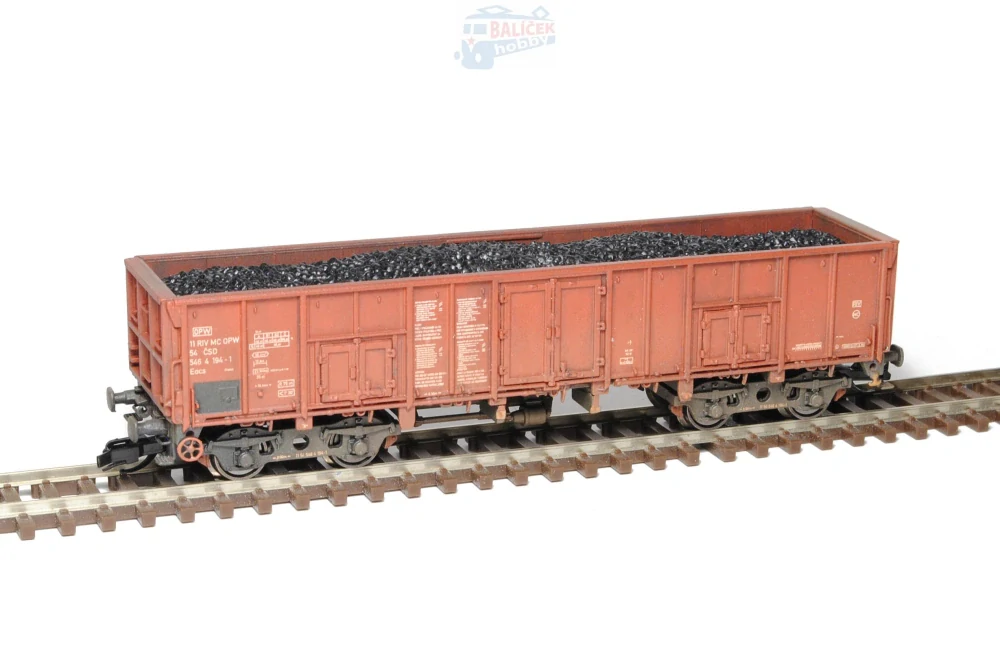 Otevřený vůz Eacs/Vase 10 ČSD 1:120