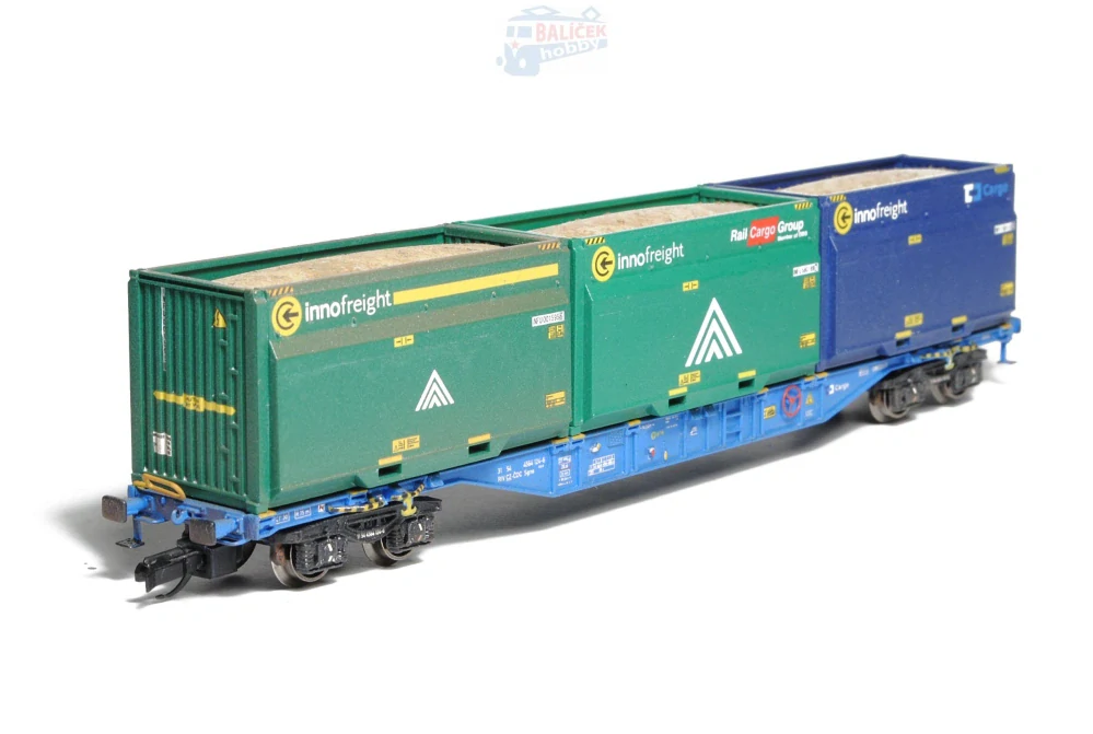 Kontejnerový vůz Sgns 55 ČDC 1:120