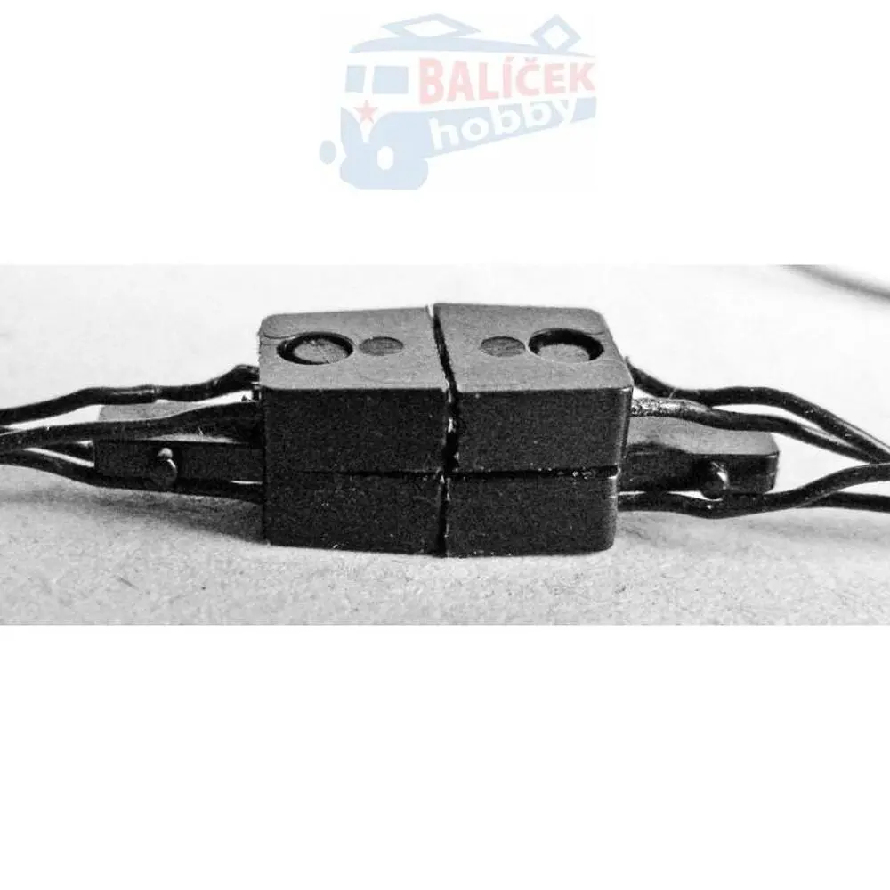 Magnetické vodivé spřáhlo pro elektrické propojení soupravy, 4pólové, 1 pár, TT, Peho 340
