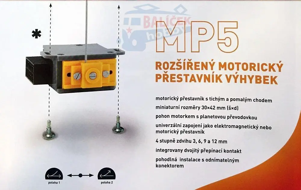 MP5 MTB - MP5 motorický přestavník výhybek