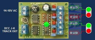 Dekodér pro návěstidlo DCC-2Sem-uni / STE 006