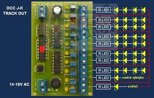 Efektový dekodér DCC-ED6 Neonlight XXL / STE 012 