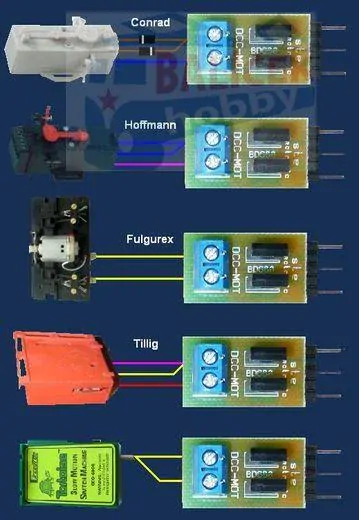 Adaptér motorické přestavníky DCC-MOT / espb 026