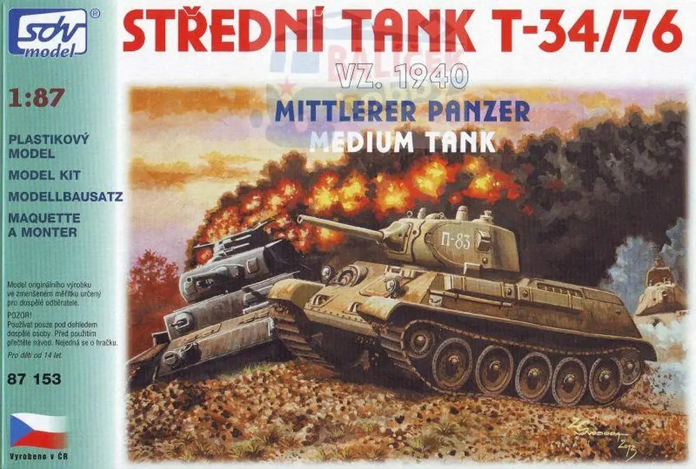 T-34/76 vz. 1940 1:87