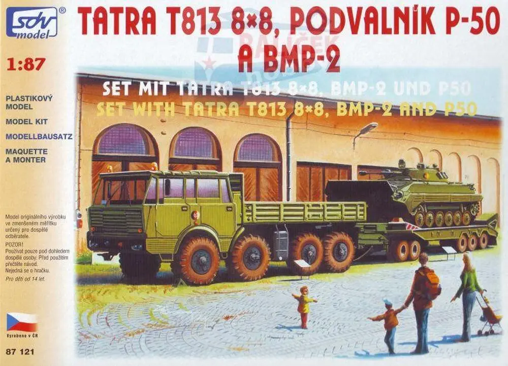 Tatra 813 8×8, P-50, BVP-2 1:87