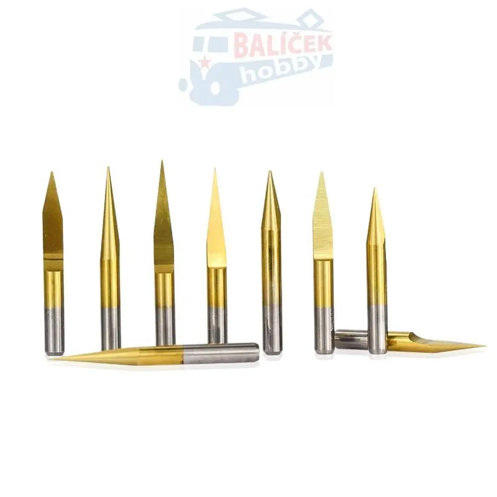 Frézovací jehla titanový povlak