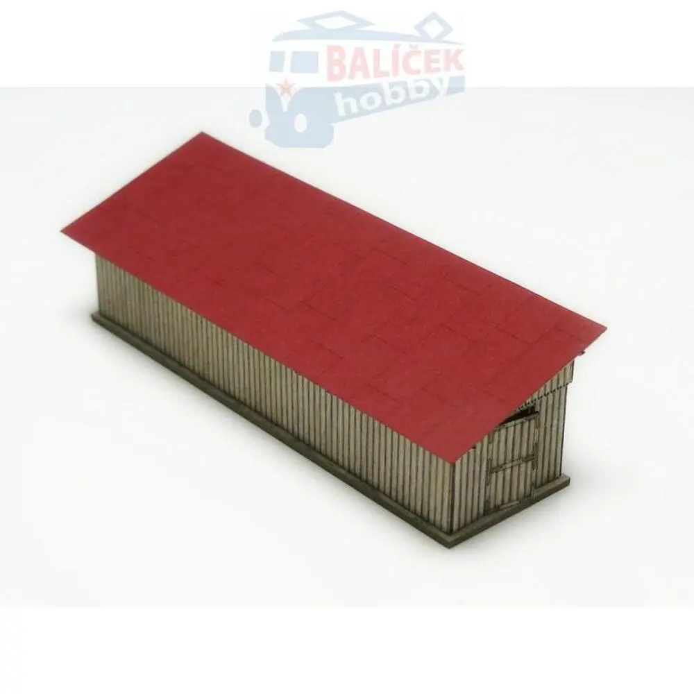  Stav. dřevěná čekárna H0