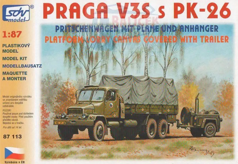 Praga V3S + PK-26 1:87
