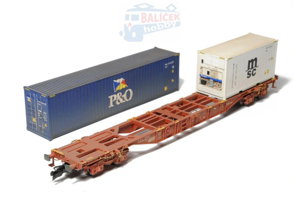 Kontejnerový vůz Sgnss 55 ČD/ČDC 1:120