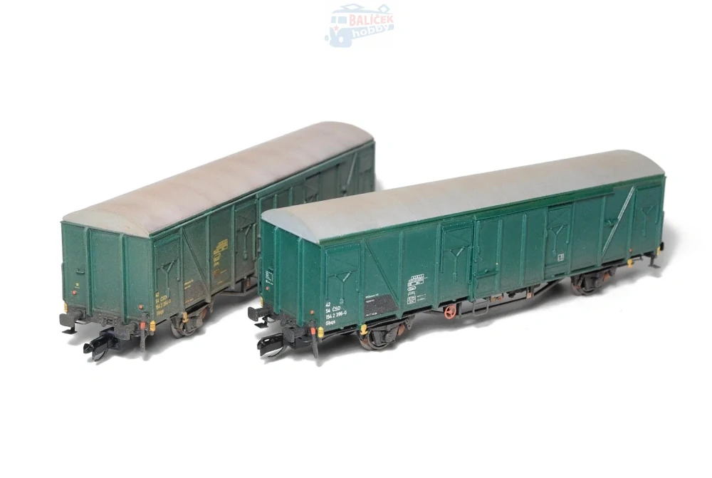 Krytý spěšninový vůz Gbqs 12 ČSD 1:120