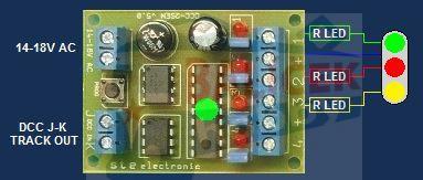 Dekodér pro návěstidlo DCC-2Sem-uni / STE 006