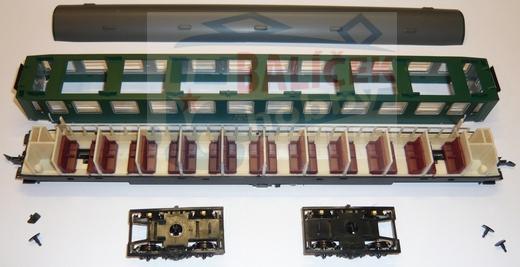 H0 - osvětlení s dekodérem do vozů Y, 9-oddílných A, A/B, bílá / STE 013-W