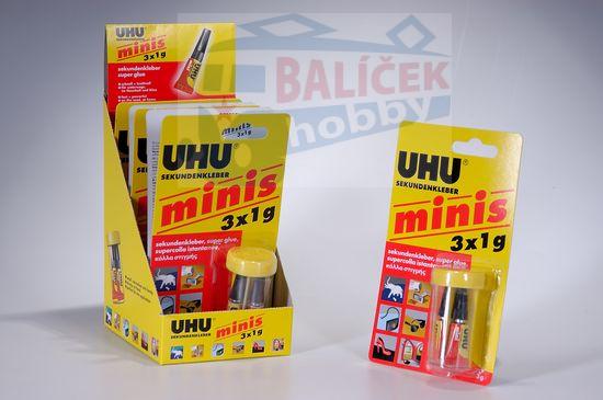 UHU Super Glue Minis 3 x 1 g