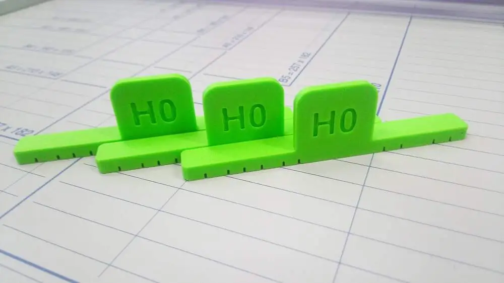 Roztečník H0 -  46, 52, 57 a 64mm - 4ks