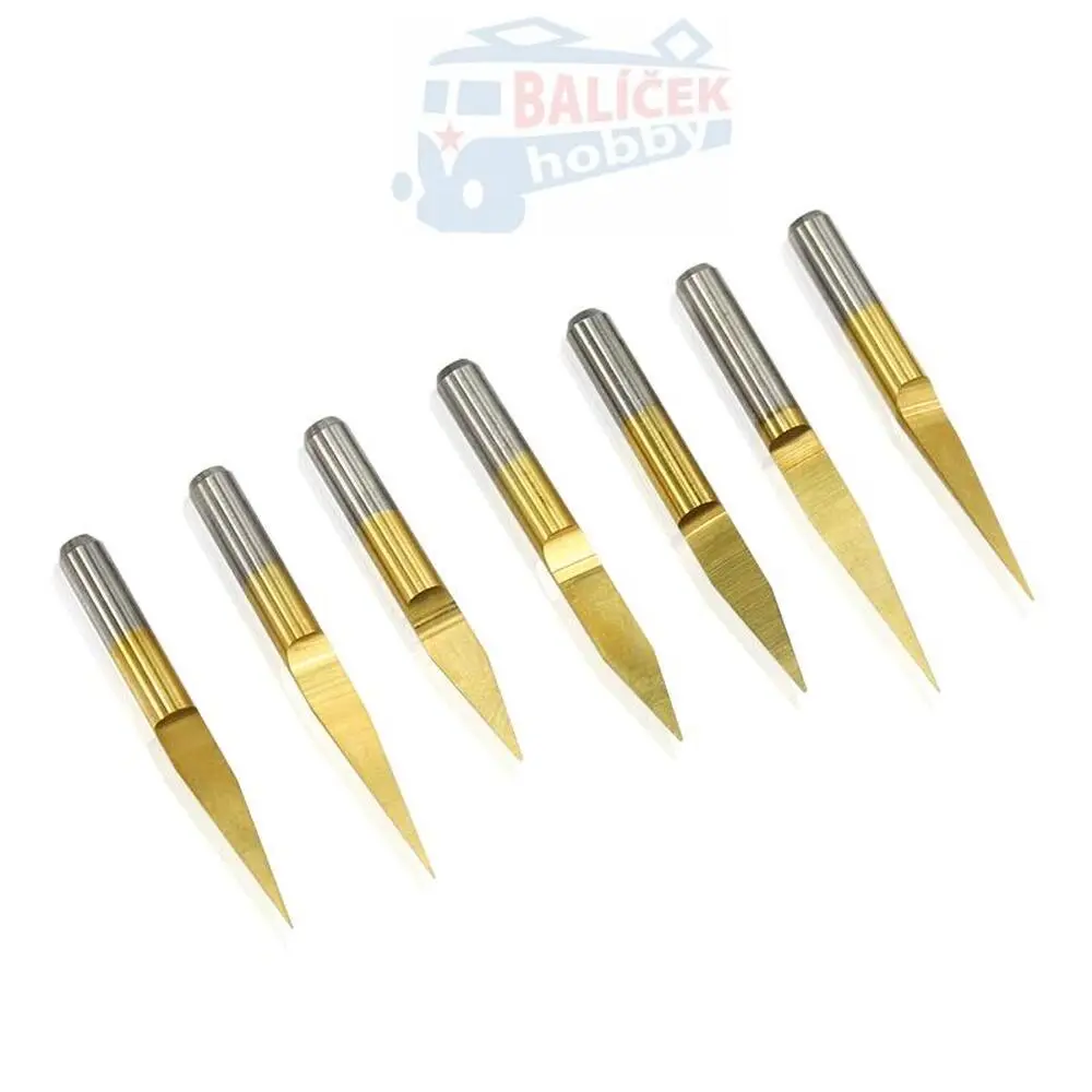 Frézovací jehla titanový povlak