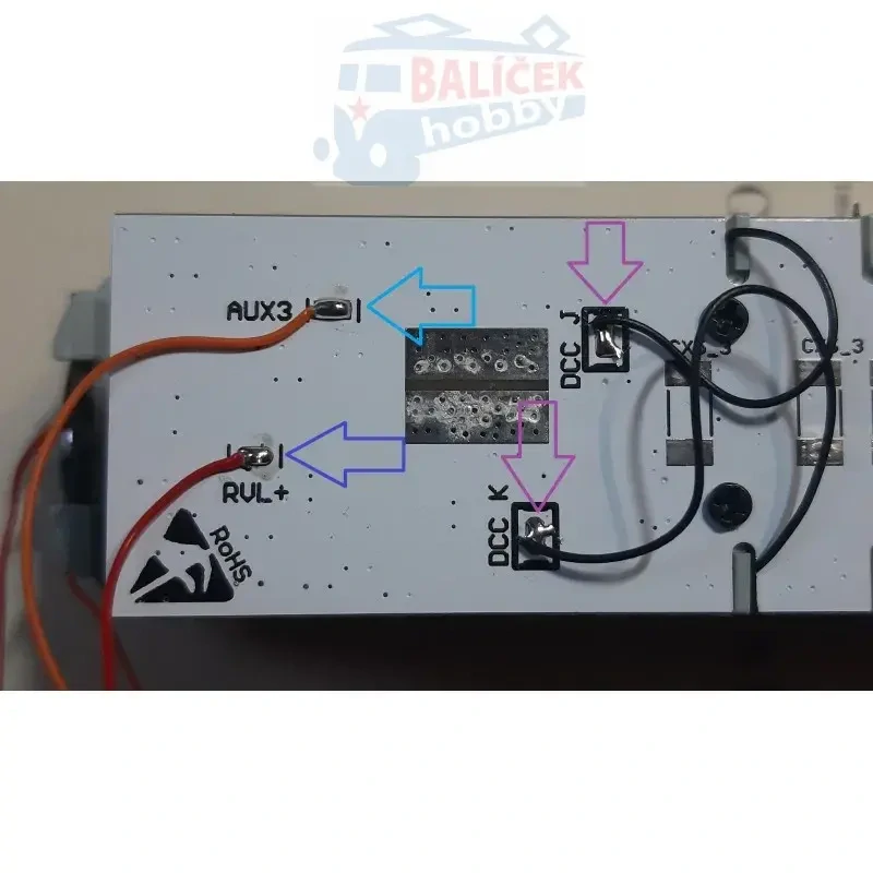 H0 - Balm/BFalm/Bix/BDtx 020 CW - sada pro osvětlení vozu MTB (DCC i analog)