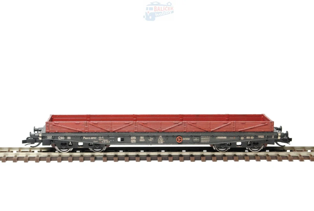 Nízkostěnný vůz Rlmm/Paon 10 ČSD 1:120