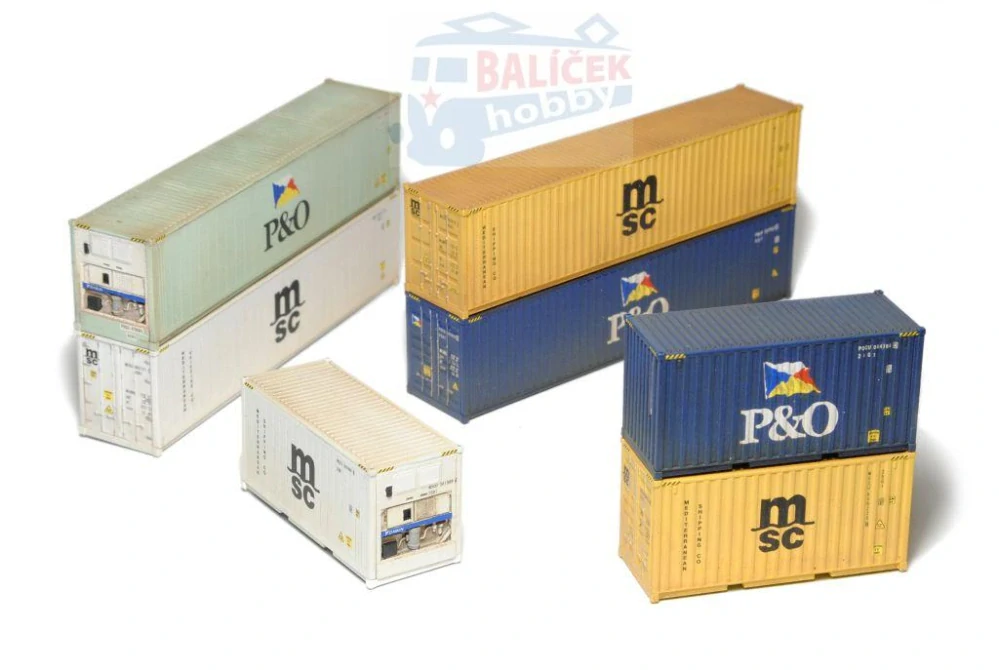 Kontejnerový vůz Sgnss 55 ČD/ČDC 1:120