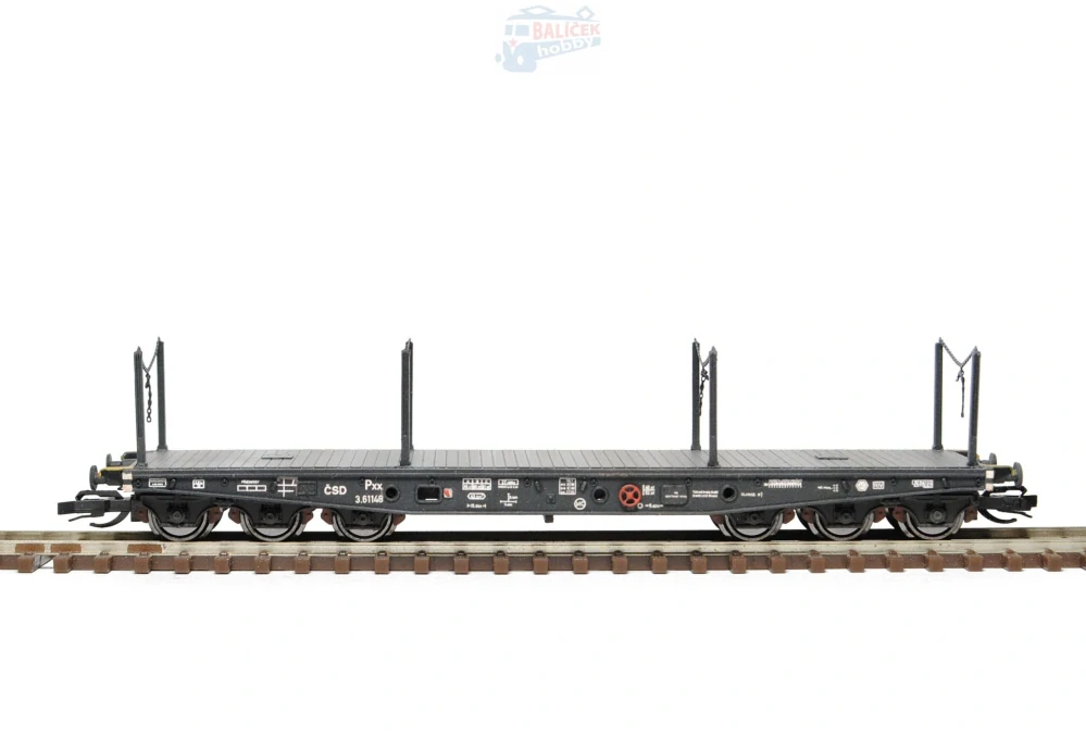 Plošinový vůz Sammp/Pxx 10 ČSD 1:120