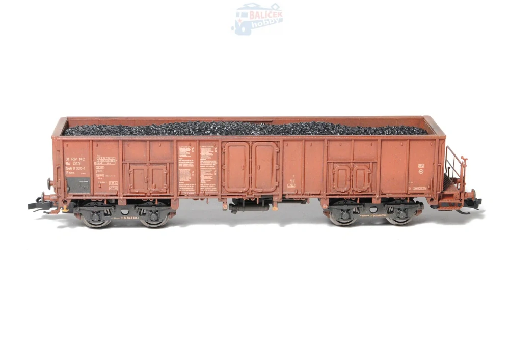 Otevřený vůz Eacs/Vase 10 ČSD 1:120