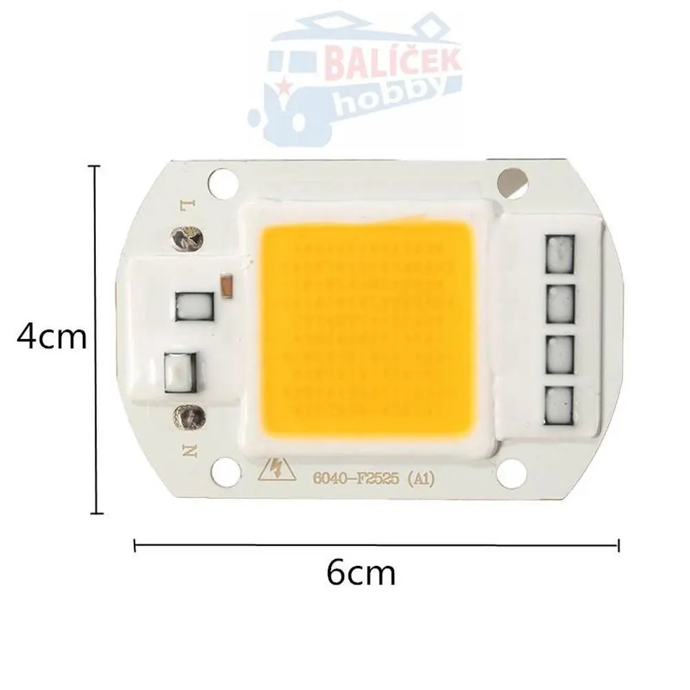 Led COB chip 50W/230V - studená bílá