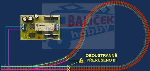 DCC - modul Reverz pro průjezd smyčkou / STE 023