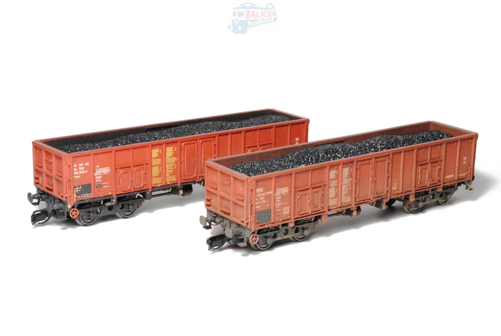 Otevřený vůz Eacs/Vase 10 ČSD 1:120