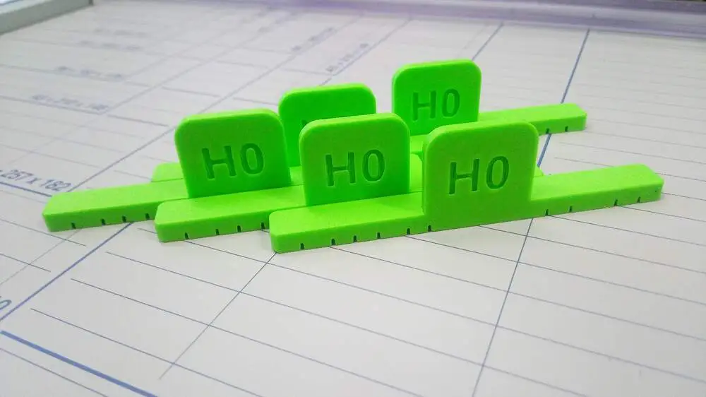 Roztečník H0 -  46, 52, 57 a 64mm - 4ks