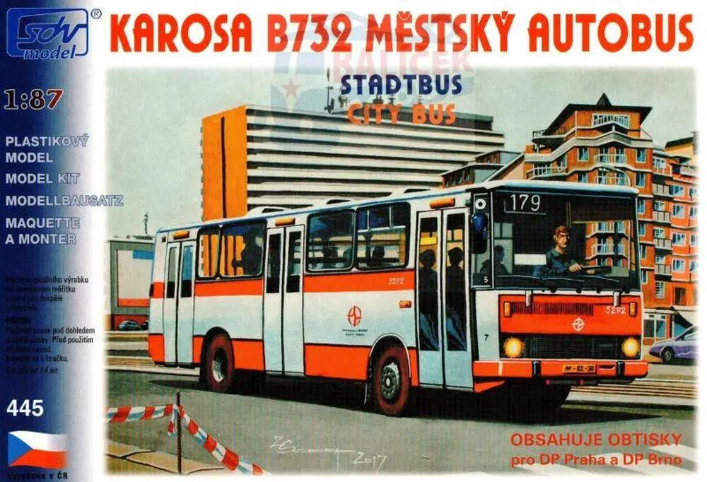 Karosa B732 DP Praha/DP Brno 1:87