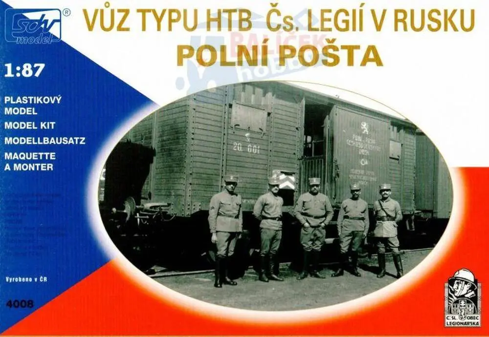  Vůz HTB – polní pošta 1:87