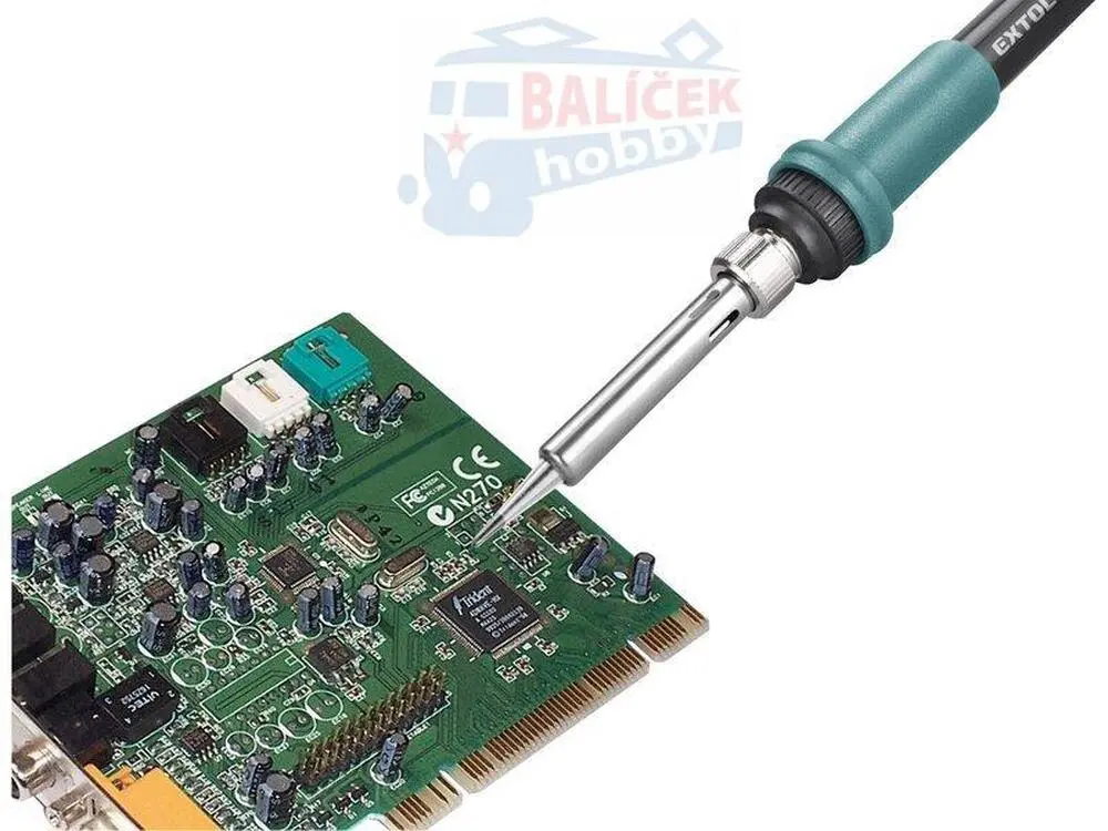 Stanice pájecí s LCD a el. regulací teploty, záruka 3 roky EXTOL-INDUSTRIAL