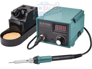 Stanice pájecí s LCD a el. regulací teploty, záruka 3 roky EXTOL-INDUSTRIAL
